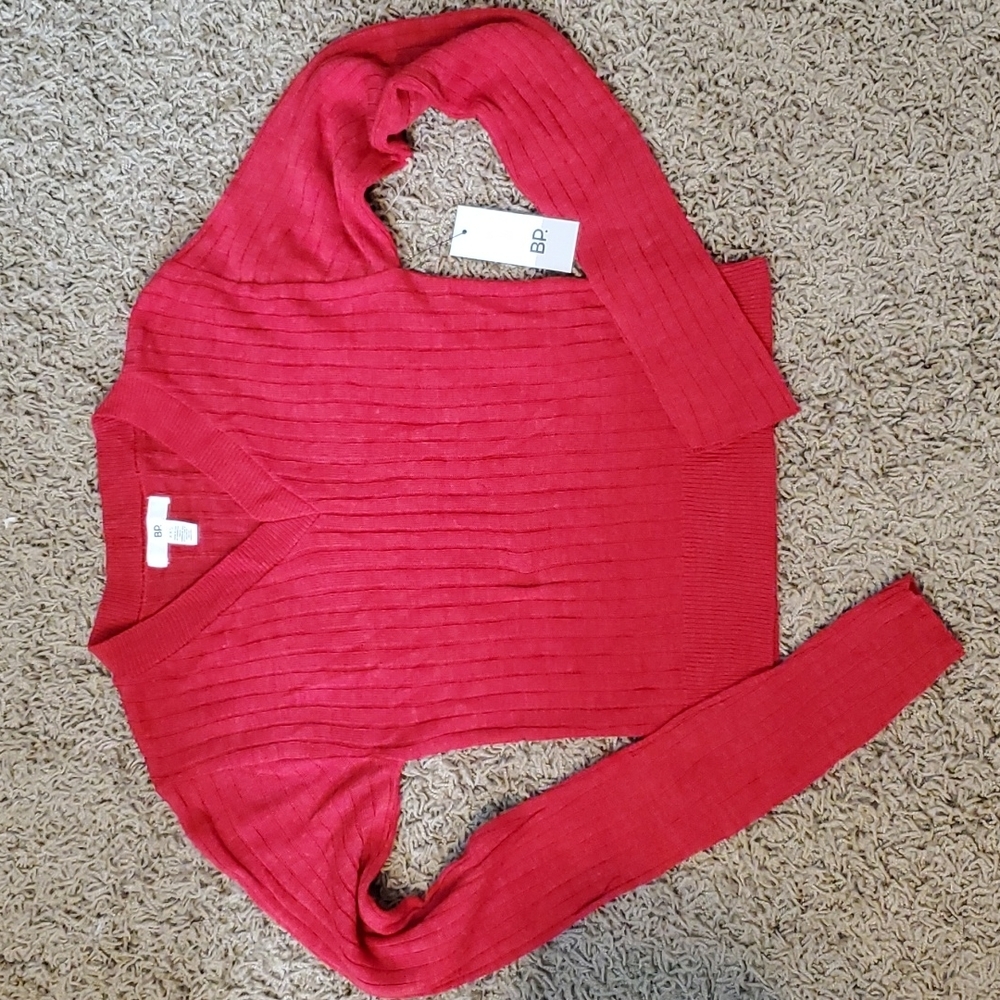NWT BP Women's red Acrylic sweater top